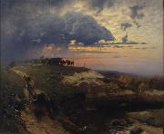 HOFFMANN, Hans, Freight of Timber Landscape with Lightning